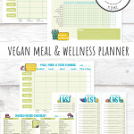 Vegan Meal Planner Printable Planner Mind Meal