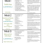 Vegetarian meal plan page 1 Homemade For Elle