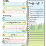 Weekend Trip Meal Planner Girl Scouts Family Editable Etsy