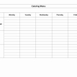 Weekly Catering Menu