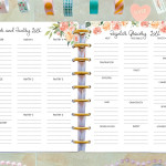 Weekly Meal Plan Made To Fit Happy Planner Inserts