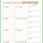 Weekly Meal Planner And Grocery Shopping List A Free