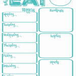 Weekly Meal Planner Template Printable Beautiful Pantry