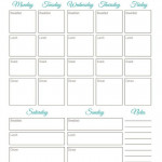 Weekly Meal Planner Worksheet 30 Days Of Free Printables