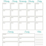 Weekly Meal Planner Worksheet 30 Days Of Free Printables