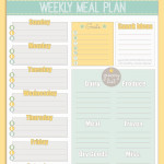 Weekly Meal Planning Template Fresh Free Printable Weekly