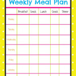 Weekly Menu Planner More Excellent Me