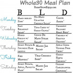 Whole30 Meal Plan For A Week Whole 30 Meal Plan Whole