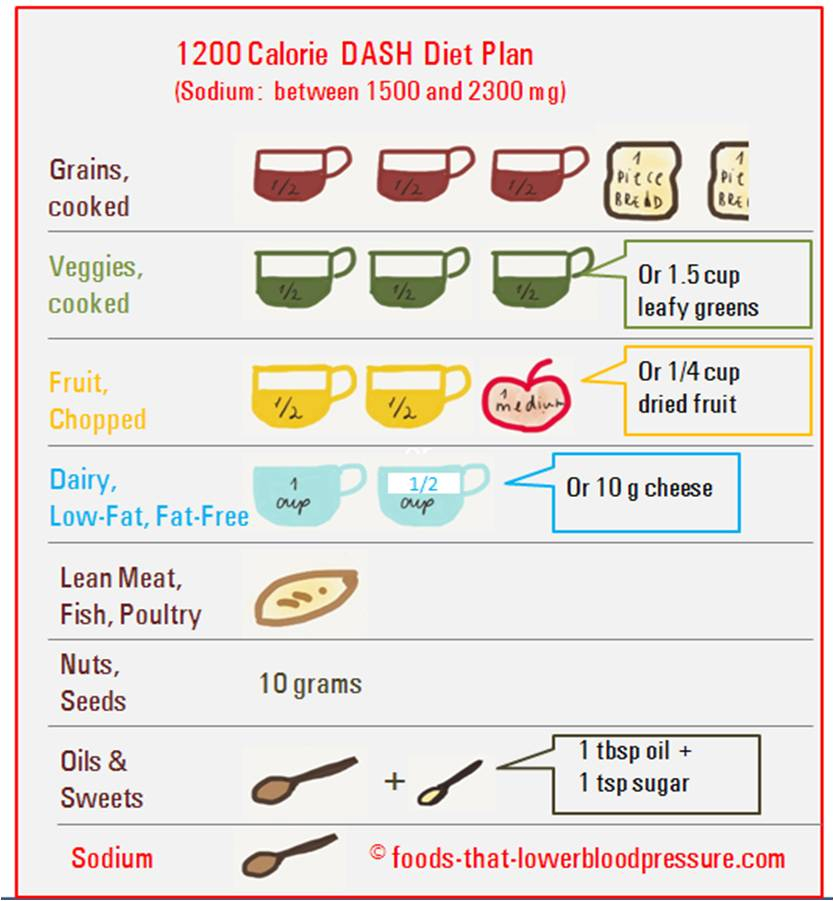 1200 Calorie DASH Diet Picture