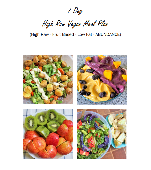 7 Day HIGH RAW Vegan Meal Plan Payhip