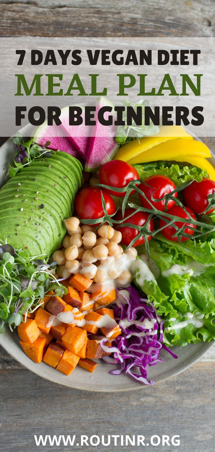 7 DAYS VEGAN DIET MEAL PLAN FOR BEGINNERS Raw Vegan Meal 