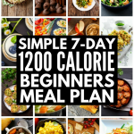 Low Carb 1200 Calorie Diet Plan 7 Day Meal Plan For