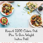 Perfect 2500 Calorie Diet Plan To Gain Weight indian In