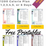 Printable 1200 Calorie Dukan Diet For Weight Loss With