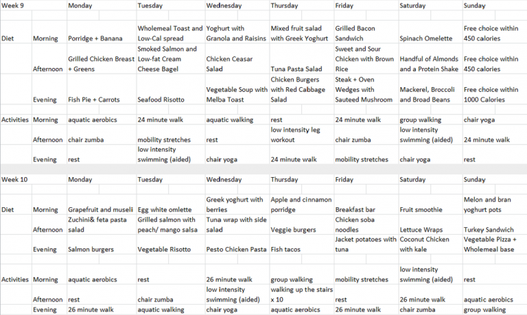 Meal Plan For Overweight Person PrintableDietPlan
