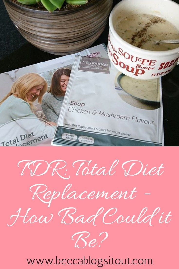 TDR Total Diet Replacement How Bad Could It Be Diet 
