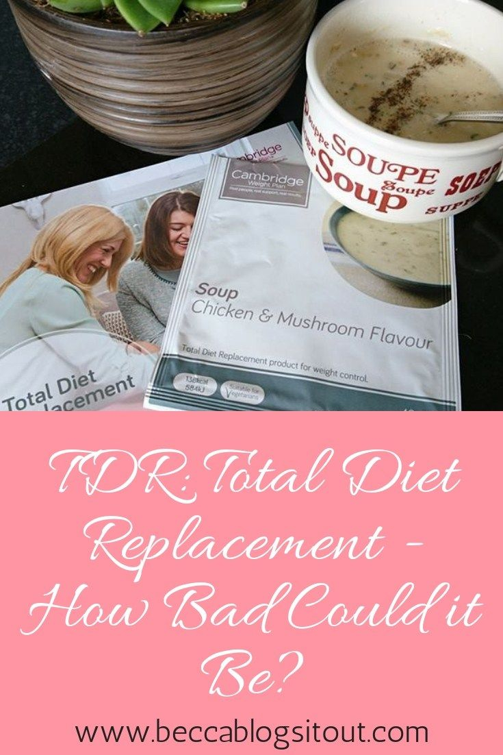 TDR Total Diet Replacement How Bad Could It Be Diet