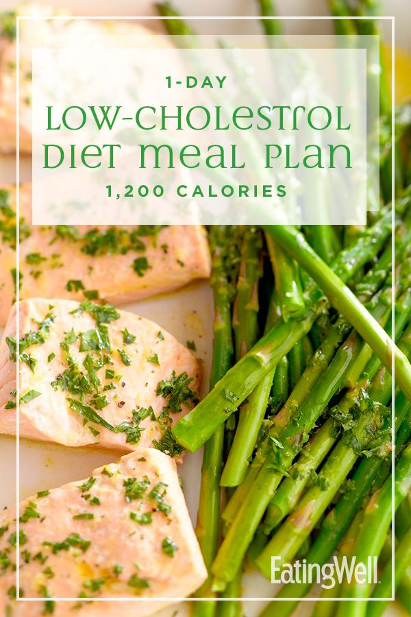 1 Day Low Cholesterol Diet Meal Plan 1 200 Calories Low
