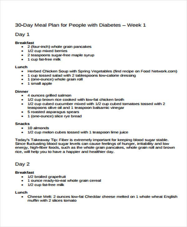 10 Diet Plan Templates Free Sample Example Format 
