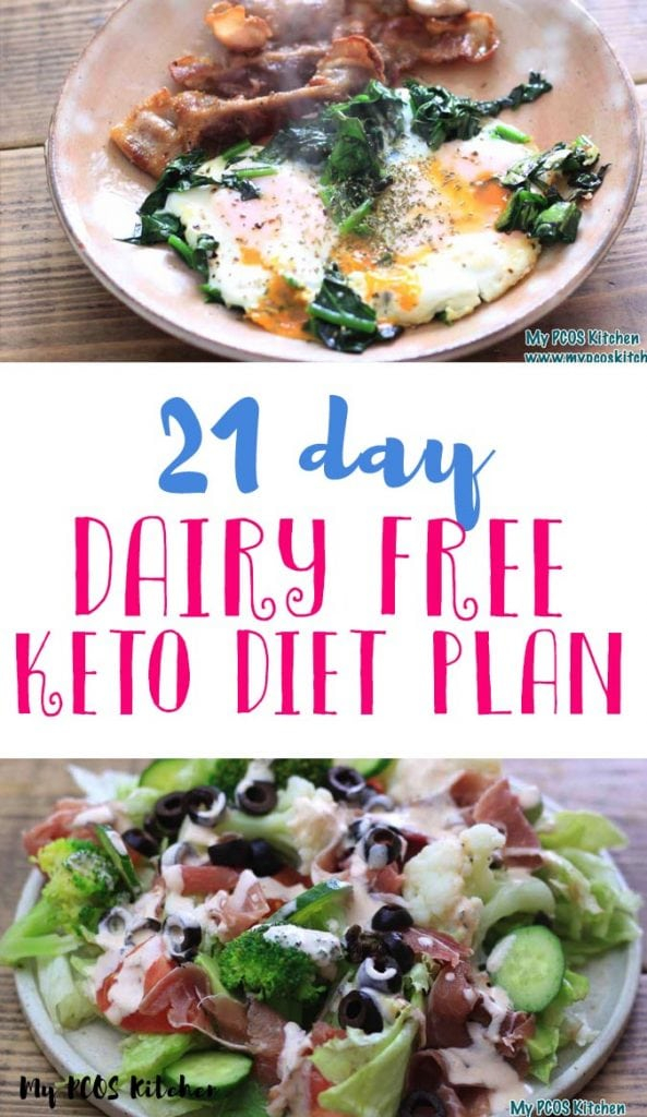 21 Day Dairy Free Keto Meal Plan For PCOS Keto Diet 
