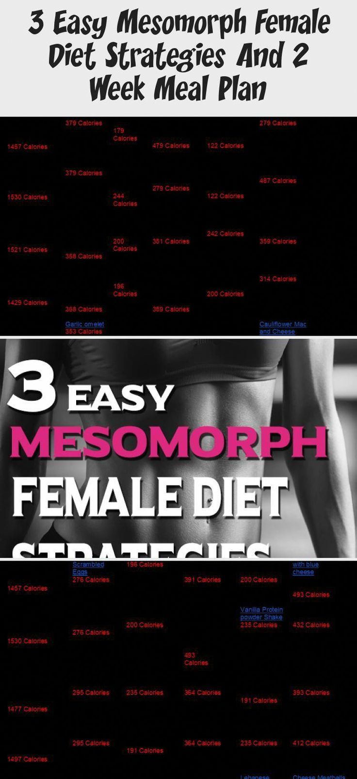 3 Easy Mesomorph Female Diet Strategies And 2 Week Meal