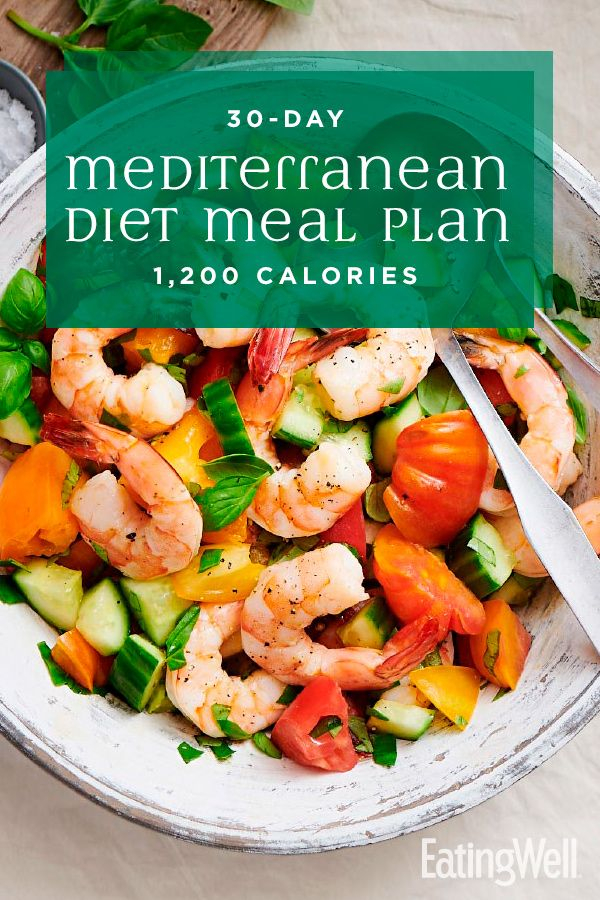 30 Day Mediterranean Diet Meal Plan 1 200 Calories 