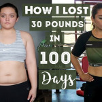 BEFORE AFTER 30 POUNDS WEIGHT LOSS TRANSFORMATION IN 100