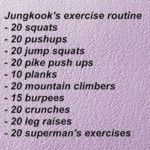 BTS Jungkook s Workout Routine Kpop Workout Workout