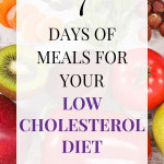 Daily Meal Plan To Lower Cholesterol Low Cholesterol
