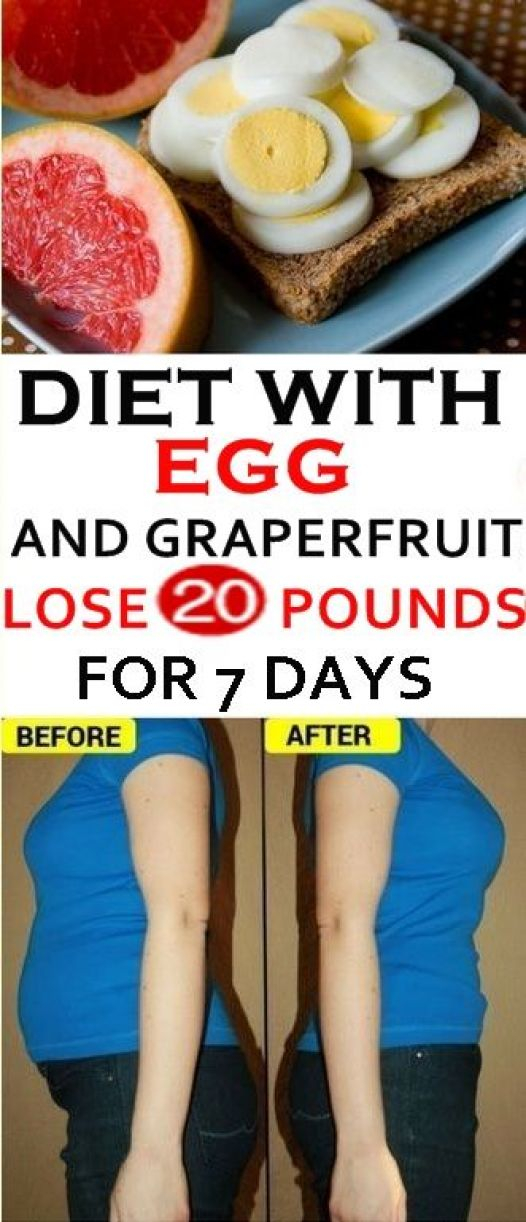 Diet With Eggs And Grapefruit Lose 20 Pounds For 7 Days 