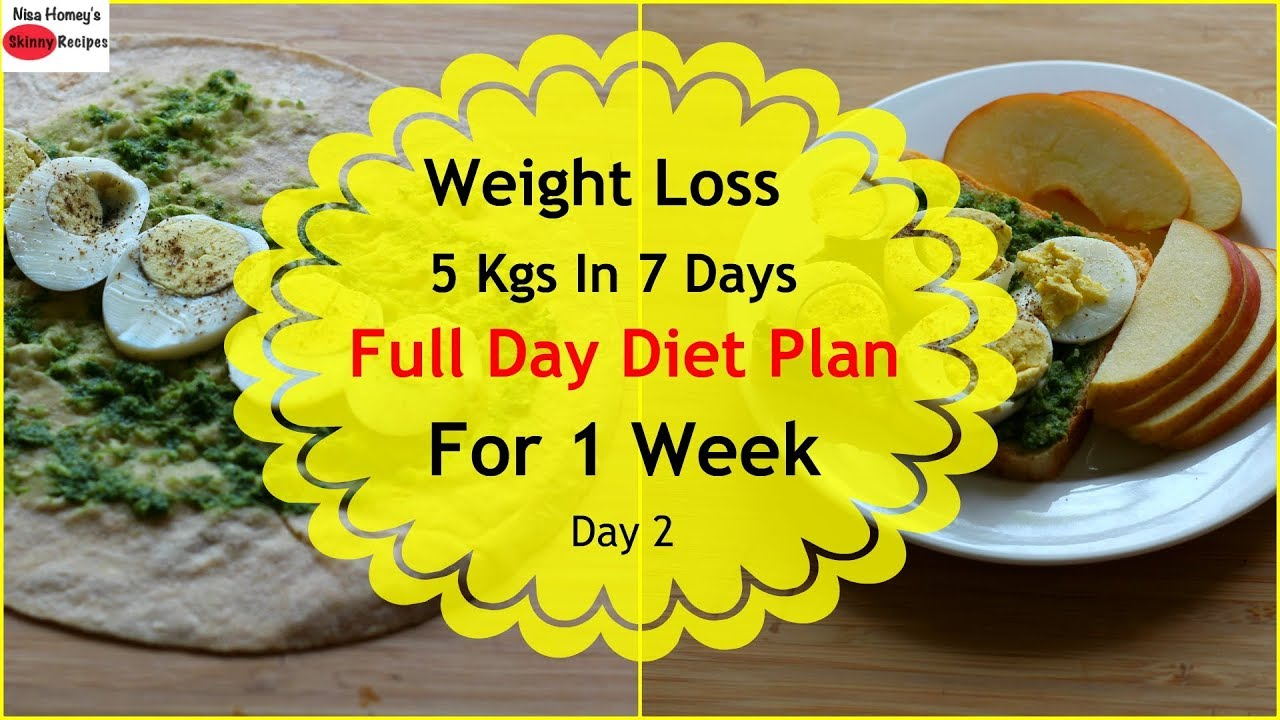 How To Lose Weight Fast 5kgs In 7 Days Full Day Diet 