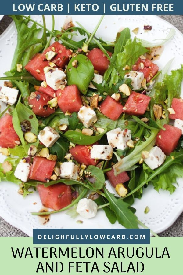 Serve This Watermelon Arugula Feta Salad At Your Next 