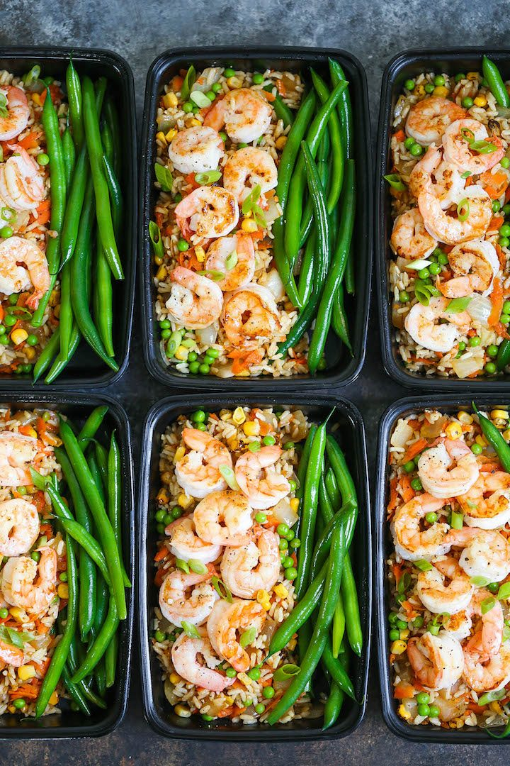 Shrimp Fried Rice Meal Prep Damn Delicious