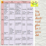 Vegetarian Food Chart Meal Plan For 2 Year Old 18 24