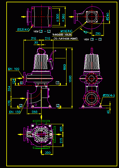 Water Pump DWG Block For AutoCAD Designs CAD