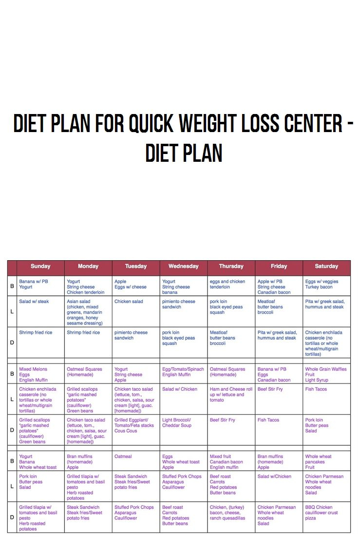 15 Marvelous Quick Weight Loss Center Diet Plan Best 