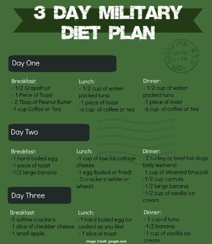 3 Day Military Diet The Shocking Truth You May Have 