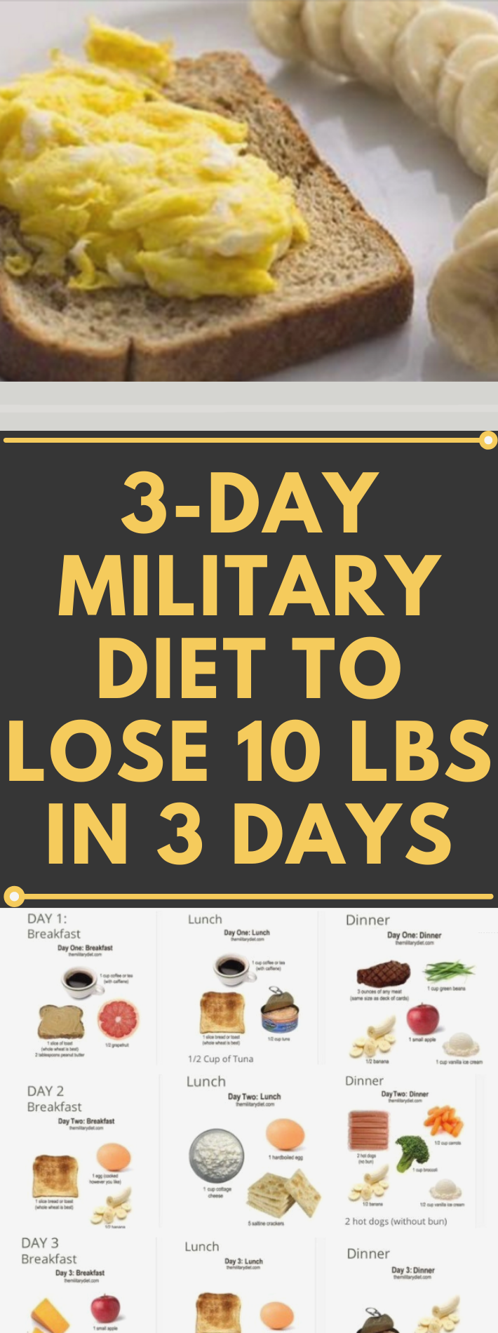 3 DAY MILITARY DIET TO LOSE 10 LBS IN 3 3 Day Military 