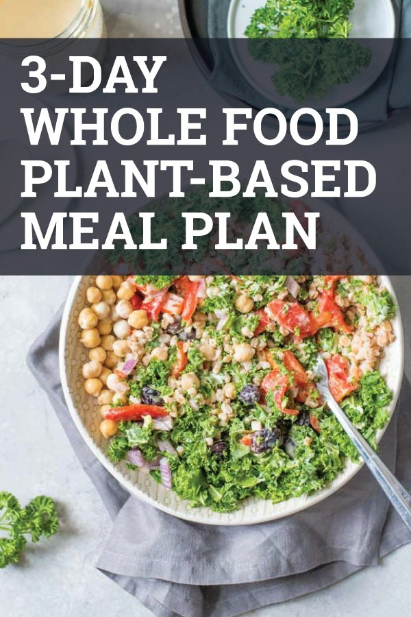 3 Day Whole Food Plant Based Meal Plan Running On Real Food