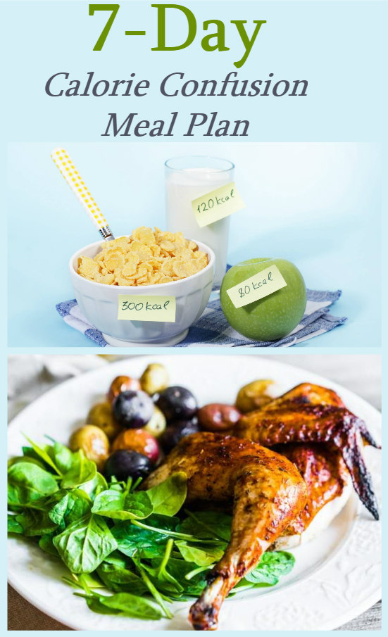 7 Day Calorie Confusion Meal Plan For Weight Loss