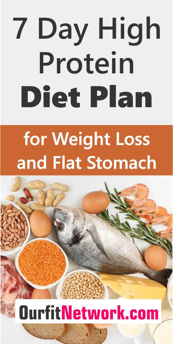 7 Day High Protein Diet Plan For Weight Loss And Flat Stomach