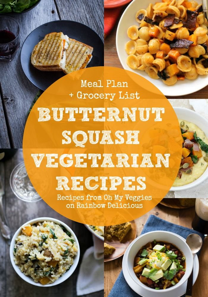 Butternut Squash Vegetarian Recipes Meal Plan With Oh My 