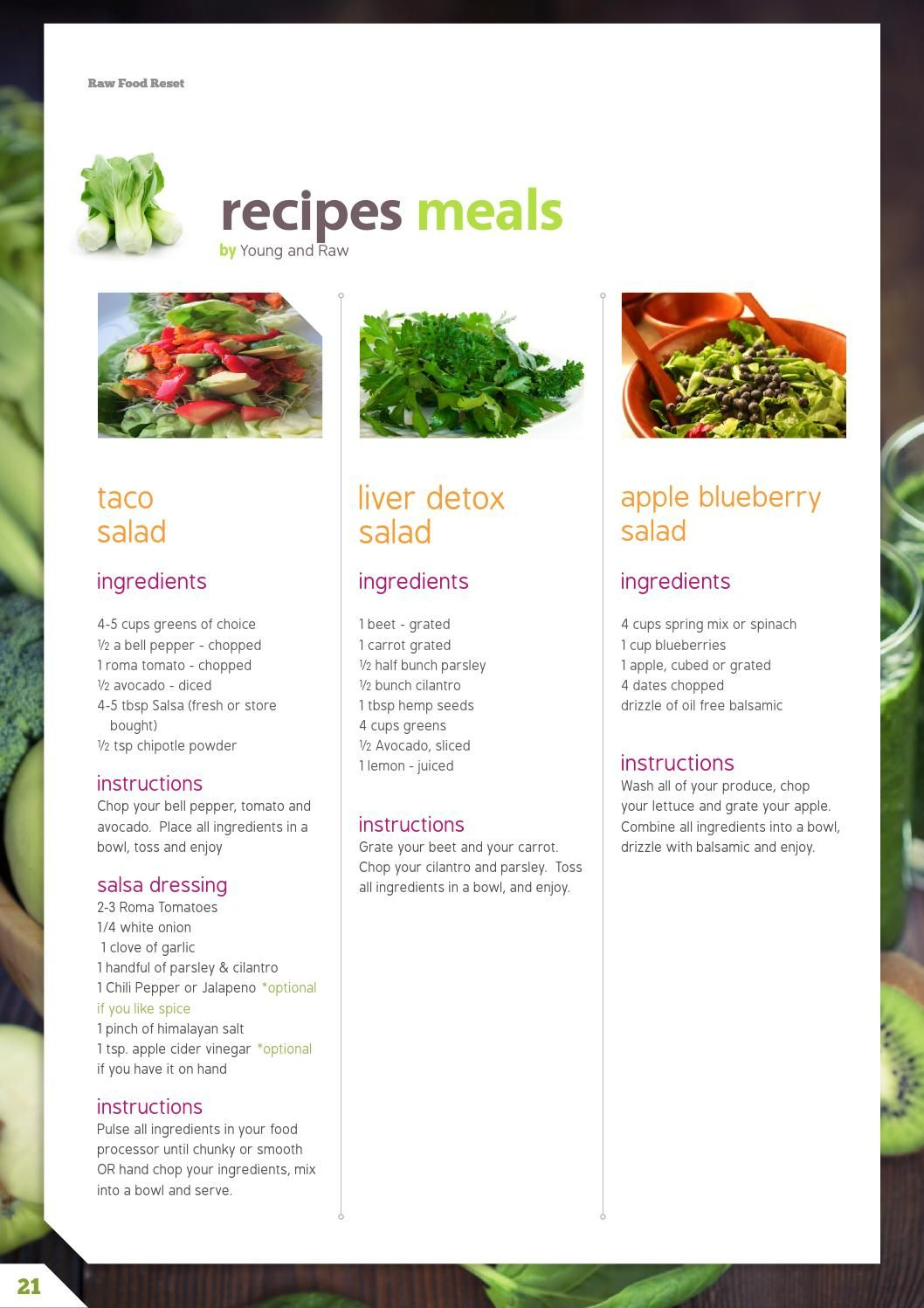 By Monika Raw Food Cleanse Raw Food Recipes Raw Food Detox