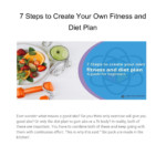 Calam o 7 Steps To Create Your Own Fitness And Diet Plan