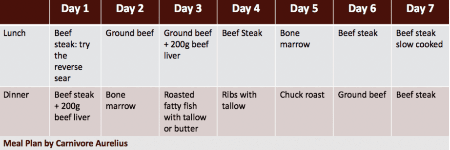 Carnivore Diet Meal Plan Master The Zero Carb Diet In 