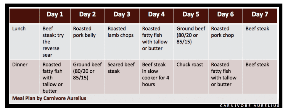 Carnivore Diet Meal Plan Master The Zero Carb Diet In 