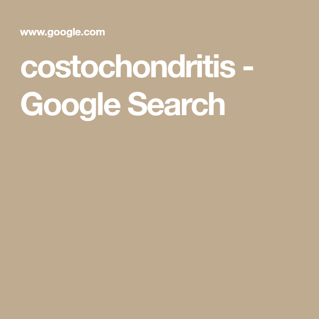 Costochondritis Google Search Pot Recipes Instant Pot 