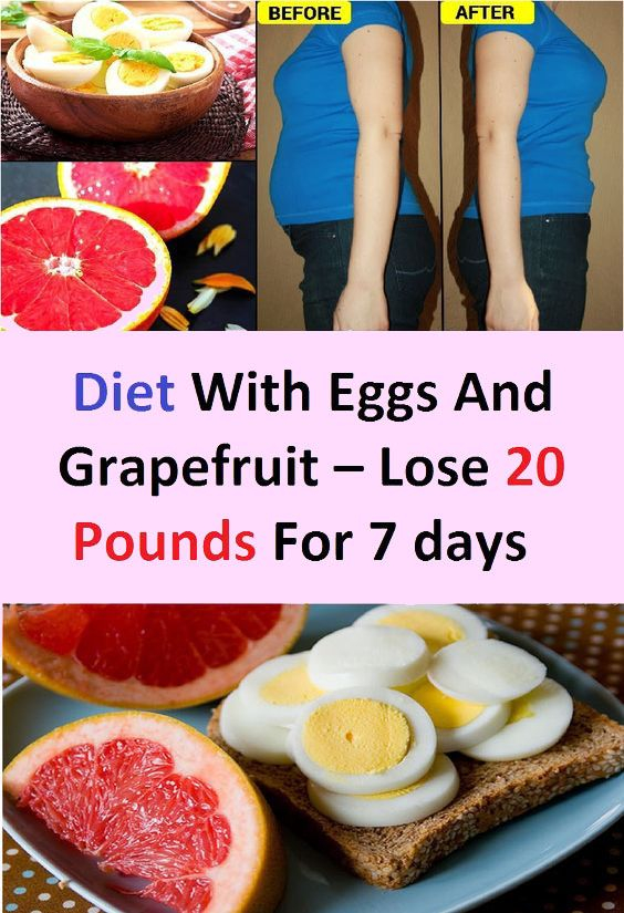 Diet With Eggs And Grapefruit Lose 20 Pounds For 7 Days 
