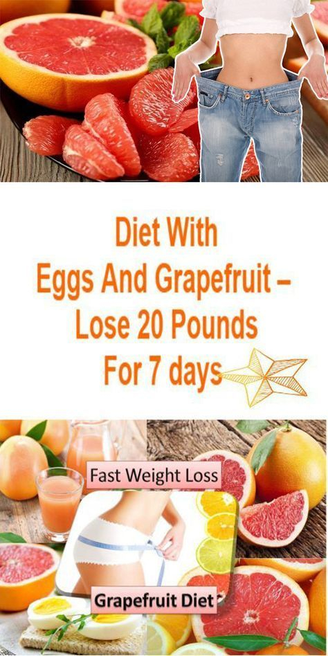 Diet With Eggs And Grapefruit Lose 20 Pounds For 7 Days 