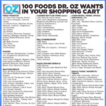 Dr Oz Shopping List Diabetic Diet Menu 1500 Calorie